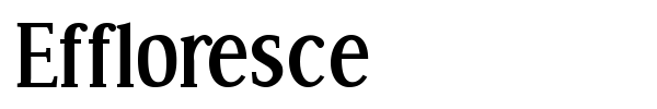 Effloresce font preview